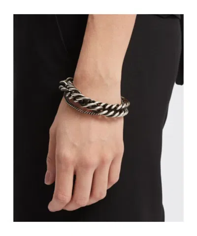 Ann Demeulemeester Hinna Double Chains Bracelet In Multi
