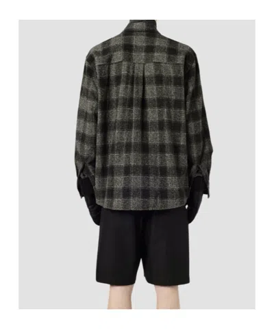 Our Legacy Mens Above Oakland Low Twist Check Shirt In Black