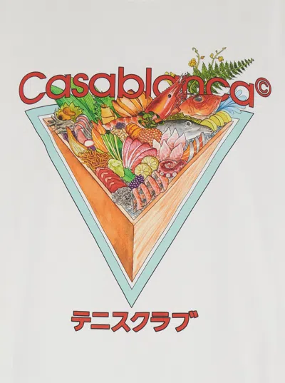 Casablanca Tennis Club Icon T-shirt In Yellow