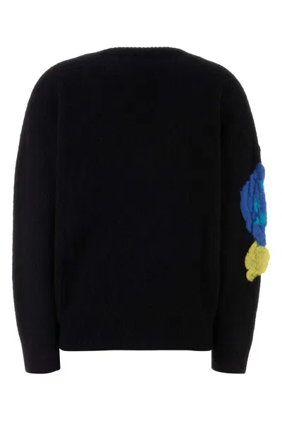 Blumarine Women Black Stretch Nylon Blend Cardigan In Black