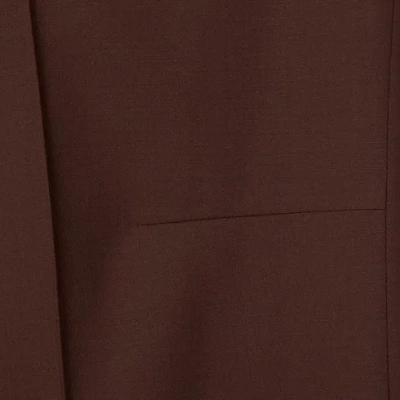 Gucci Straight-leg Split Trousers In Brown