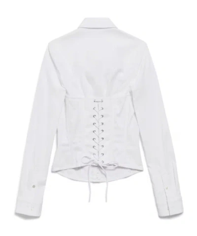 Balenciaga Corset Shirt In White