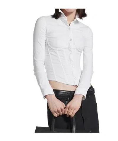 Balenciaga Corset Shirt In White