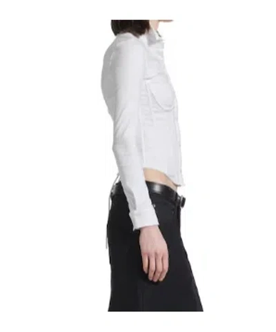 Balenciaga Corset Shirt In White