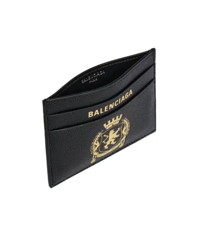 Balenciaga Passport Card Holder In Black
