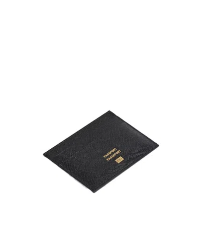 Balenciaga Passport Card Holder In Black
