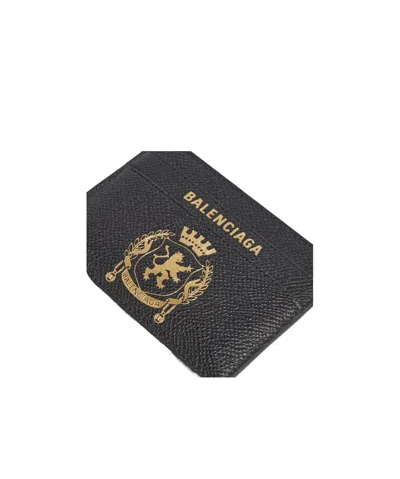 Balenciaga Passport Card Holder In Black
