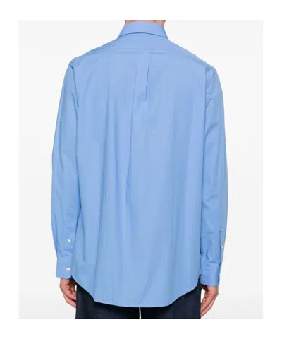 Polo Ralph Lauren Stretch Cotton Shirt In Blue