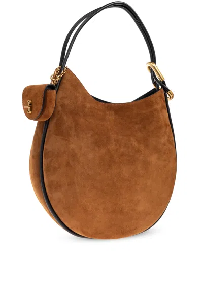 Marc Jacobs The Crescent Large Dual Hobo Bag In Suede In Pattern