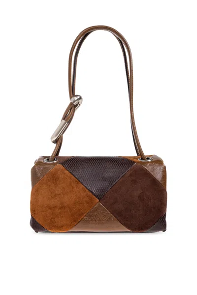 Marc Jacobs Large Rectangular Shoulder Bag Handles In Brown