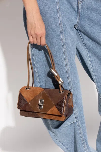 Marc Jacobs Large Rectangular Shoulder Bag Handles In Brown