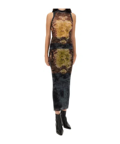 Jean Paul Gaultier "médaillon" Skirt In Black