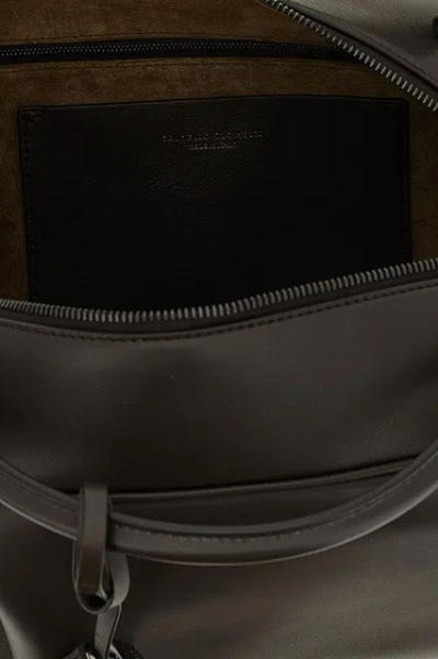 Brunello Cucinelli Medium Handbag Boston Explorer Style In Brown