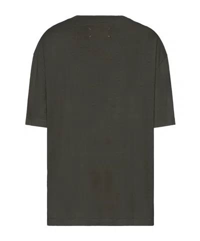 Maison Margiela Graphic Crew Neck Short Sleeve Relaxed T-shirt In Gray