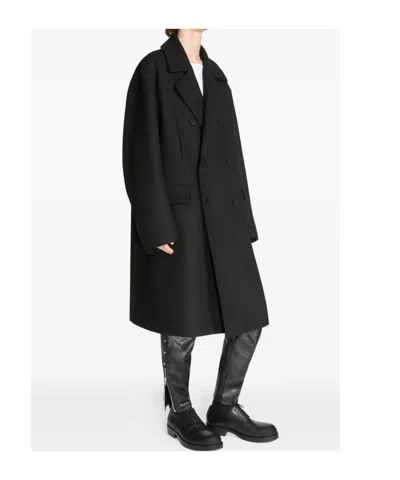 Dries Van Noten "racos" Coat In Black