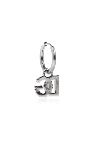 Dolce & Gabbana Single Drop Earring In Black