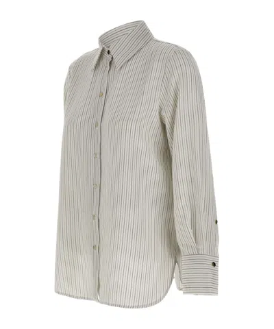Marella Stripe-pattern Shirt In Neutral
