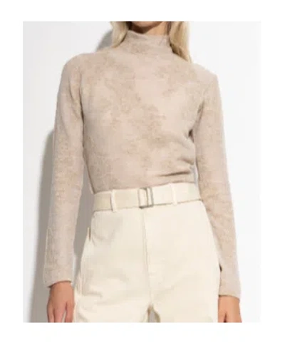 Ganni Alpaca Blend Sweater In Neutral
