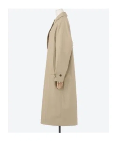 Studio Nicholson Lapel Trench Coat In Brown