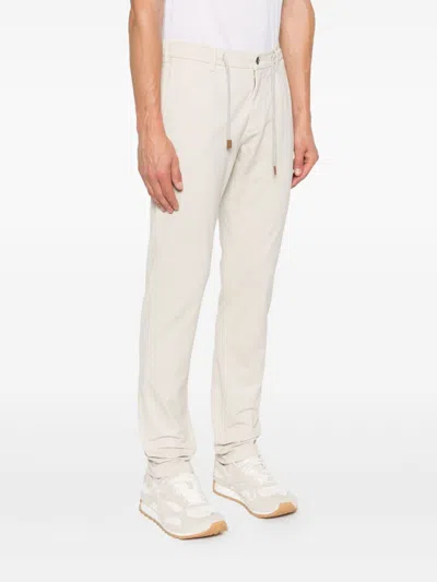Eleventy Drawstring-waist Trousers In Neutral