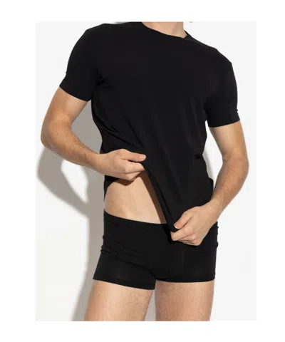 Dsquared2 Dsquared Black Cotton T Shirt Set In Black