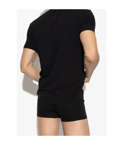 Dsquared2 Dsquared Black Cotton T Shirt Set In Black