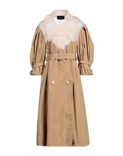 Simone Rocha Woman Overcoat & Trench Coat Camel Size 4 Polyester, Polyamide, Nylon In Gold