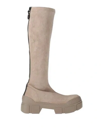 Vic Matie Vic Matiē Woman Boot Taupe Size 7 Leather In Gray
