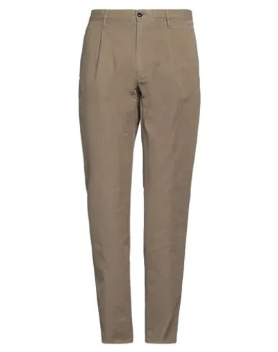 Incotex Man Pants Military Green Size 38 Cotton, Elastane In Multi