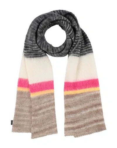 Missoni Man Scarf White Size - Mohair Wool, Polyamide, Wool In Multi