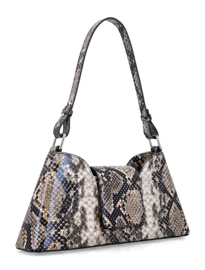 Justine Clenquet Marla Python-print Shoulder Bag In Multi