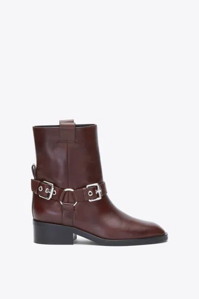 3.1 Phillip Lim Alexa Moto Boots Espresso In Brown