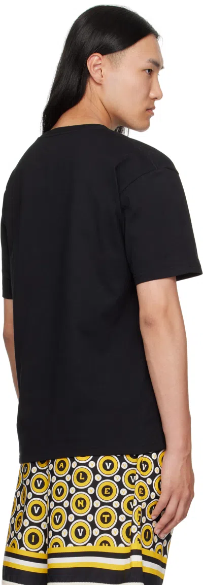 Valentino Chat De La Maison Cotton T-shirt In Black
