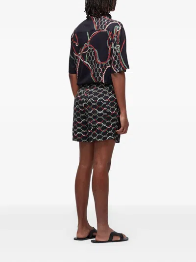 Osklen Rope-pattern Drawstring Shorts In Black