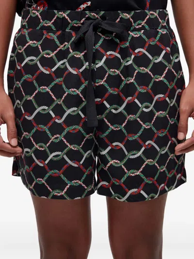Osklen Rope-pattern Drawstring Shorts In Black