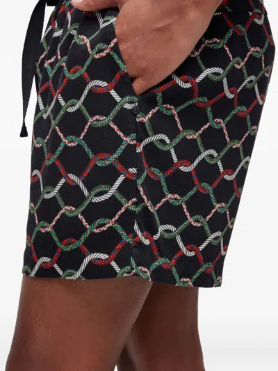 Osklen Rope-pattern Drawstring Shorts In Black