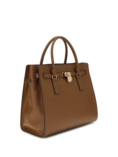 Michael Kors Leather Shoulder Bag In Brown