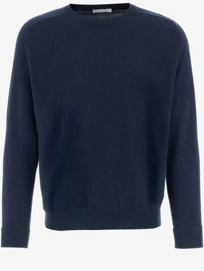 Oliver Lattughi Cashmere Crewneck Sweater In Blue