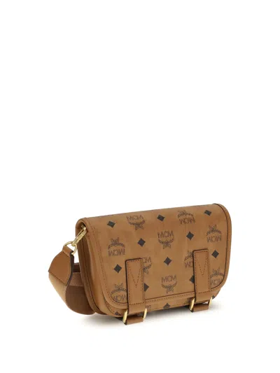 Mcm Aren Mini Shoulder Bag In Brown