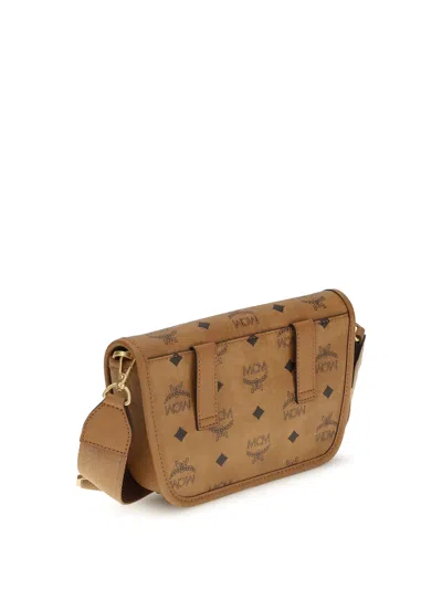 Mcm Aren Mini Shoulder Bag In Brown