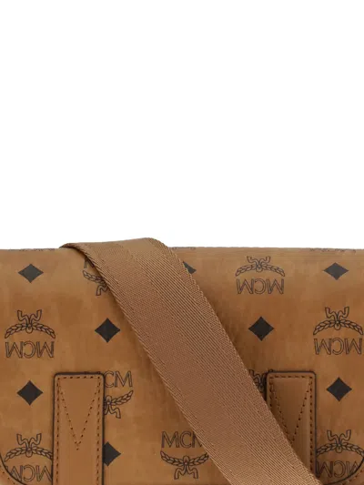 Mcm Aren Mini Shoulder Bag In Brown