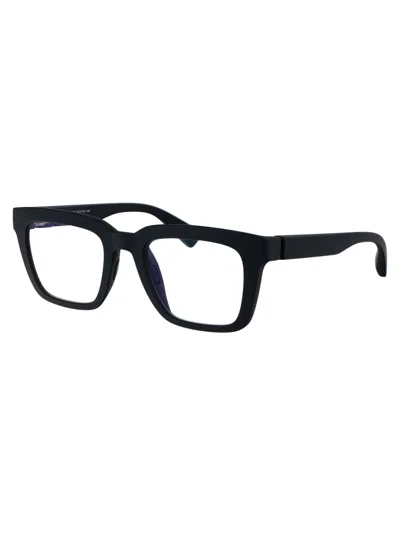 Mykita Md34-indigo Clear Steel Glasses In Black