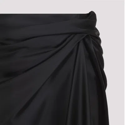 Balenciaga Draped Skirt In Black
