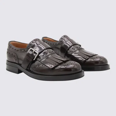 Church's Burgundy Leather Monk Phillis Formal Shoes In Burgundy
