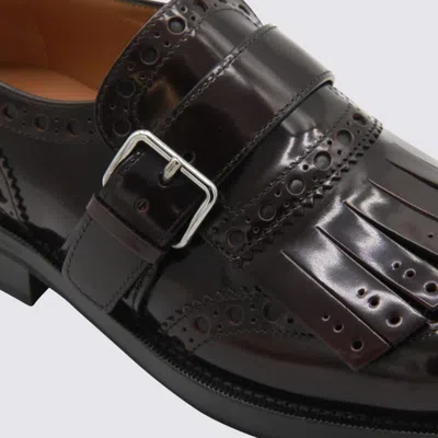 Church's Burgundy Leather Monk Phillis Formal Shoes In Burgundy