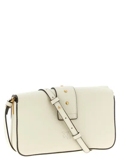 Pinko Love One Classic Slouchy Clutch In White