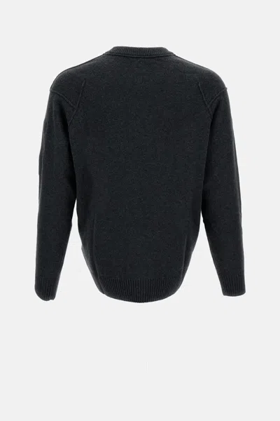 C.p. Company Graphite Wool Blend Sweater In Multi