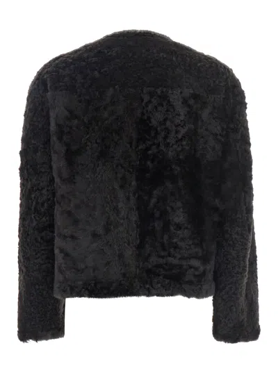 Brunello Cucinelli Reversible Double-breasted Fur Jacket With Button Detailing In Multi
