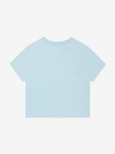 Burberry Baby Boys Teddy Bear T-shirt In Blue