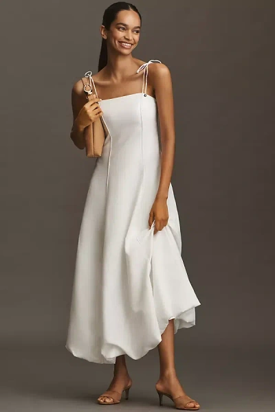 Kivari Sylvia Sleeveless Bubble Maxi Dress In White